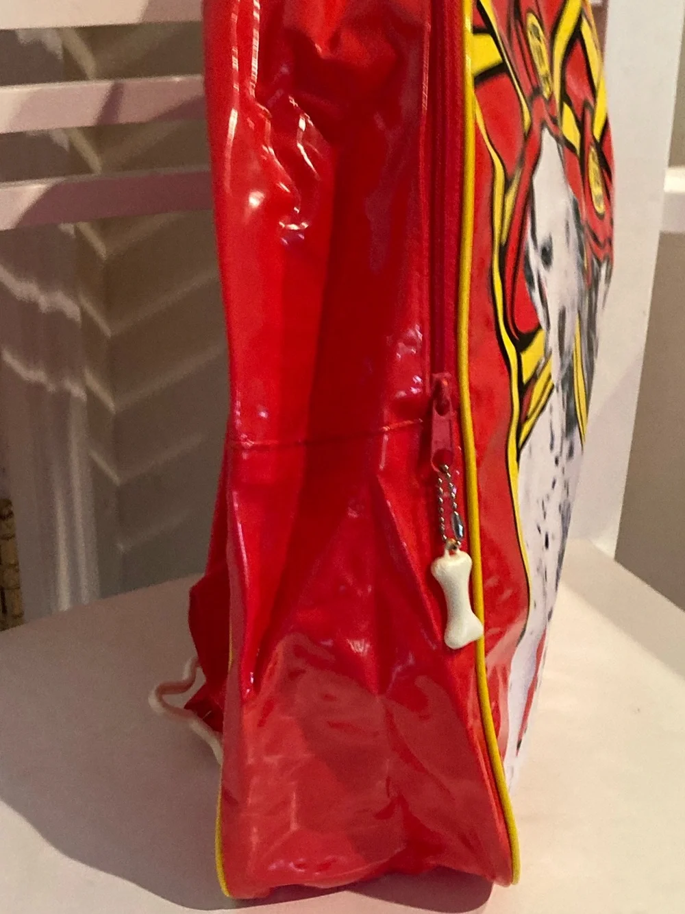Vintage Kids Red Dalmatian Firefighter Backpack -  Like New